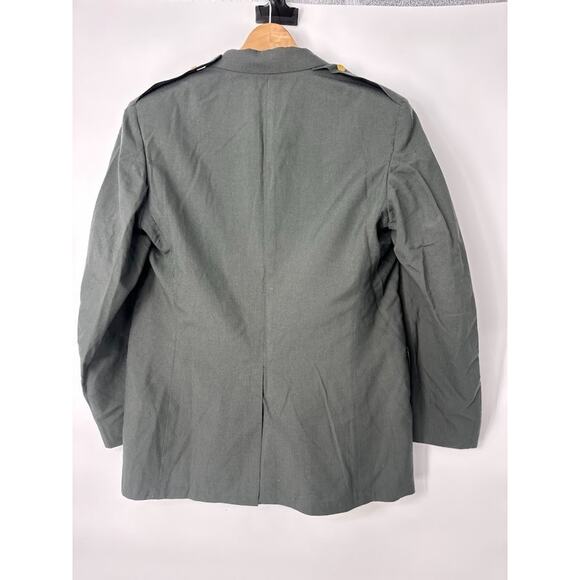 Vintage US ARMY Green Uniform Jacket Vietnam Era Men 43 Long Class A Gold Button - Picture 4 of 9